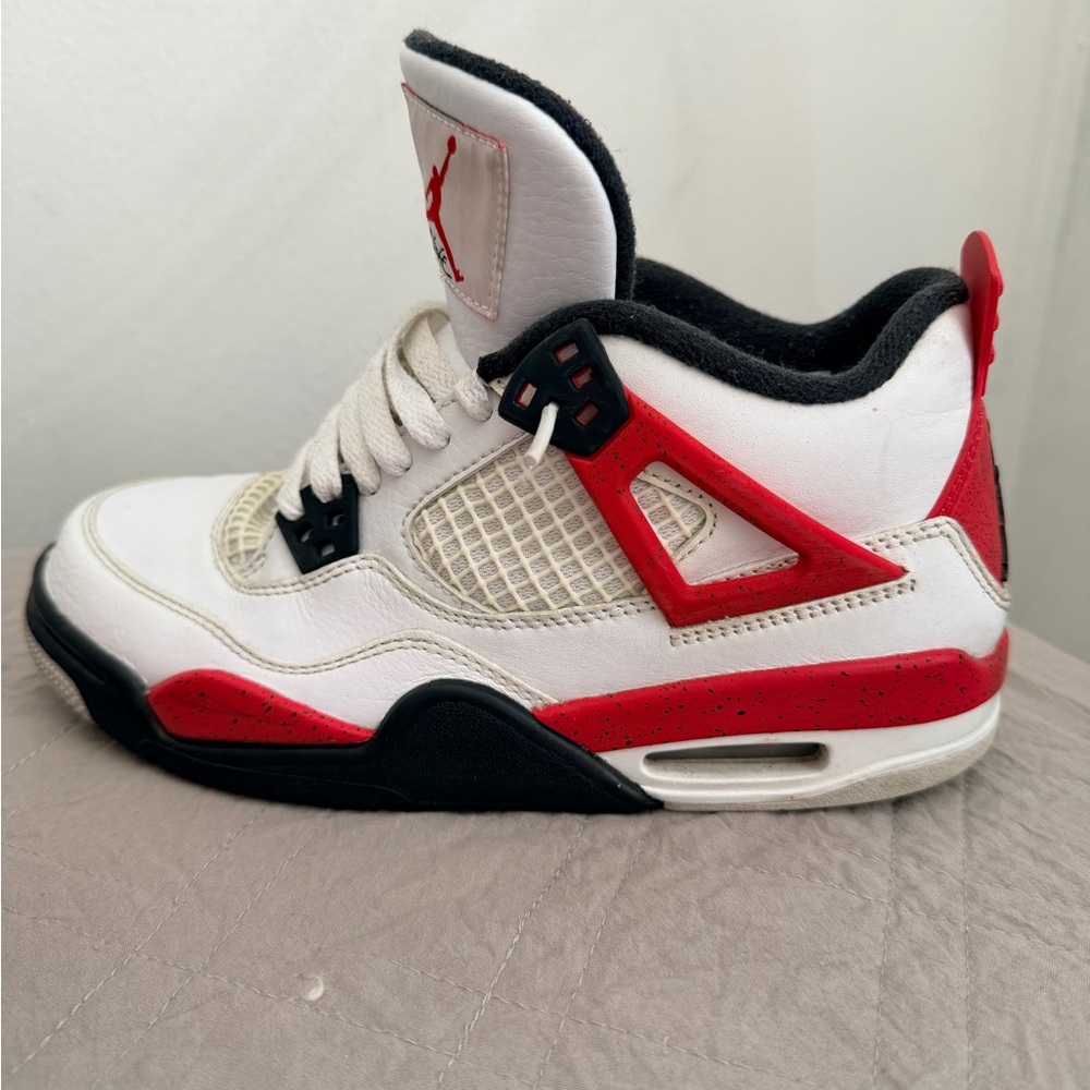 Jordan Kids' Sneakers White/Red/Black Retro Style size 5Y